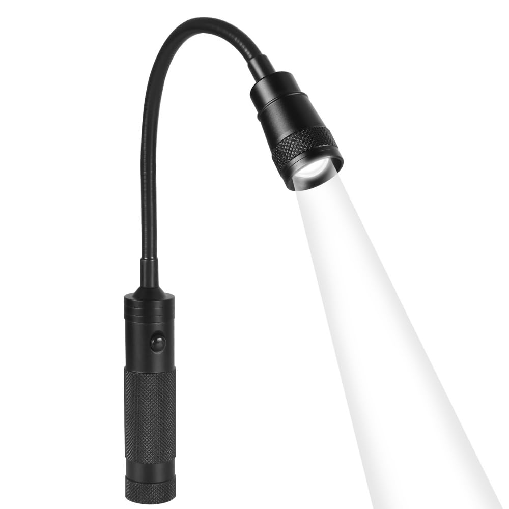 Grilllicht, Flexibel Grill Lampen Lichter, Zoombare Grilllampe mit Magnetfuss, 360° Verstellbare BBQ