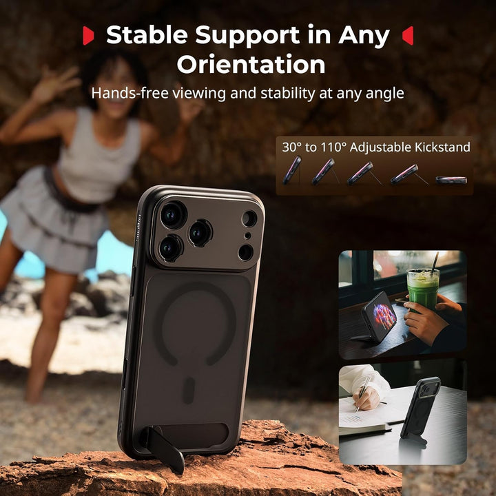 SMALLRIG Mobile Video Cage für iPhone 17 Pro Max, mit Handyhülle, TPU-Softrahmen, T-Mount und 17-mm-