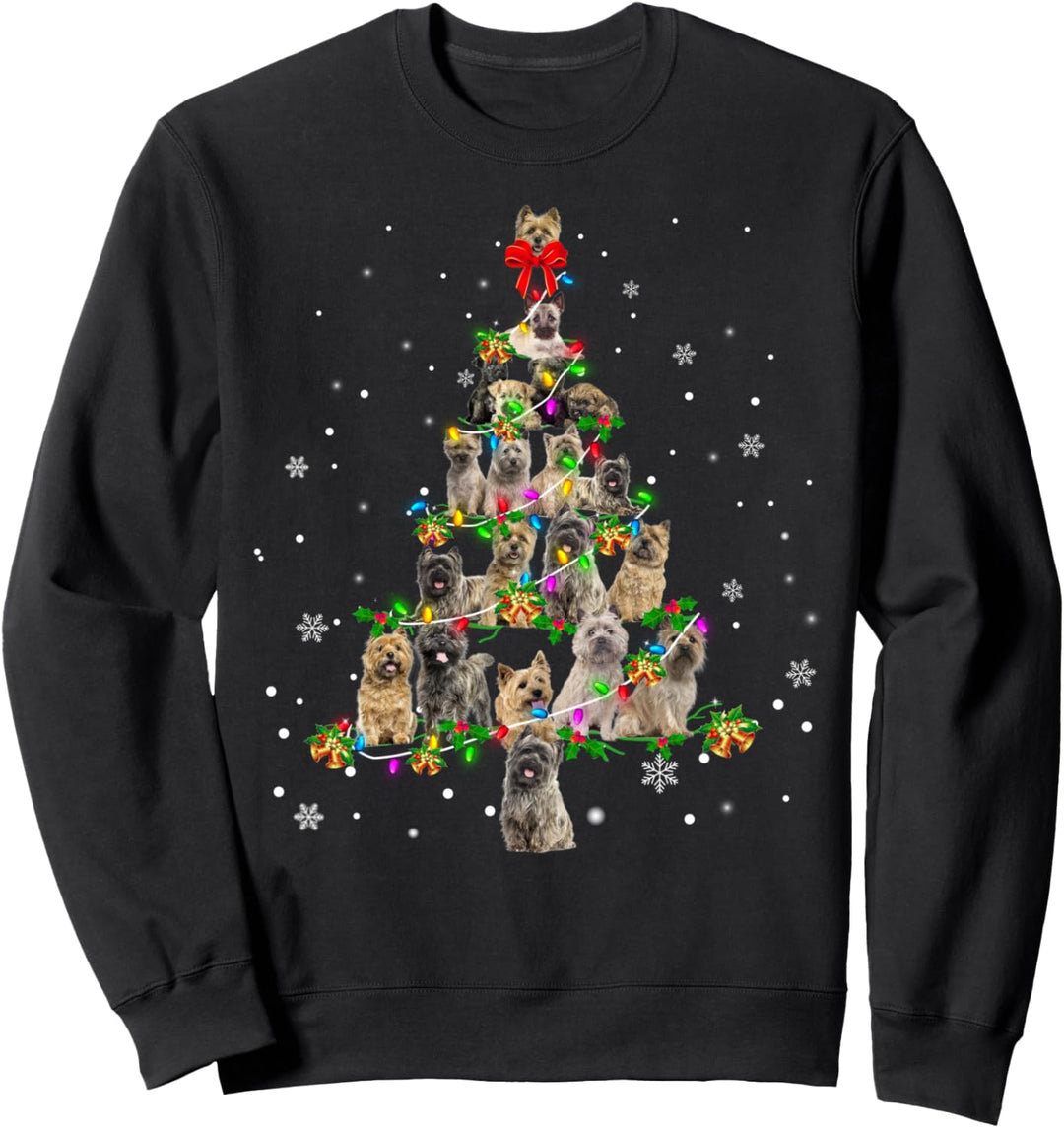 Cairn Terrier Christmas Tree X-Mas Gift Sweatshirt