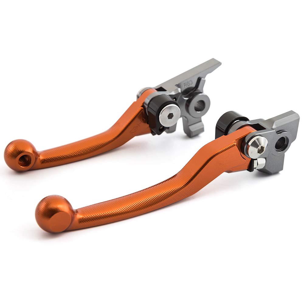 FXCNC CNC Aluminum 3D Dirt Bike Pivot Brake Clutch Levers Compatible with FE450 FE550 FE650 2006-200