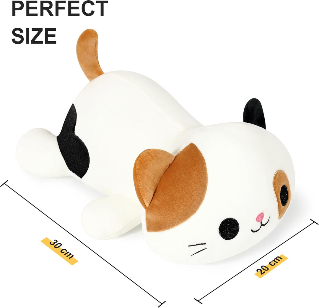 shownicer Plüschtier Katze Kuscheltier Stofftier Kawaii Katze Plüsch Kissen Spielzeug Kätzchen Plüsc