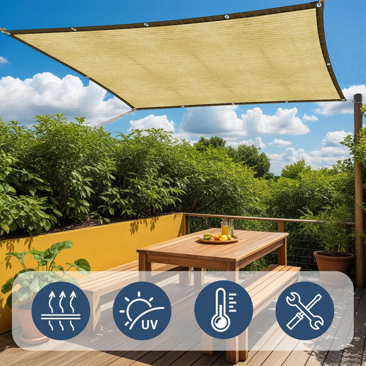 Schattierungsnetz,Schattiernetz mit ösen, 95% Shading Rate UV-Beständiges für Pflanzenschutz Gewächs