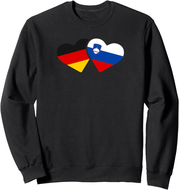 Deutschland Slowenien Liebe Herz Freunde Love Geschenk Sweatshirt