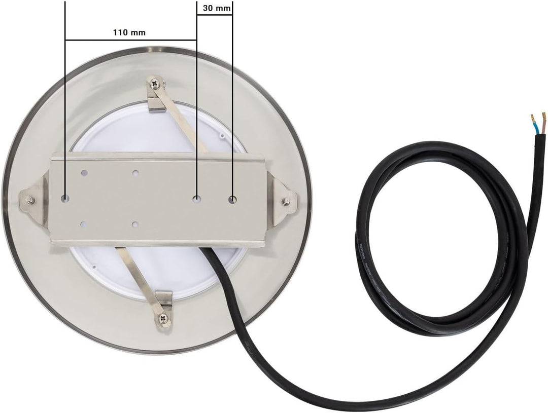 LEDKIA LIGHTING LED-Poolstrahler Oberfläche tauchfähig 12V AC/DC Rostfreier Edelstahl IP68 35W Kalte