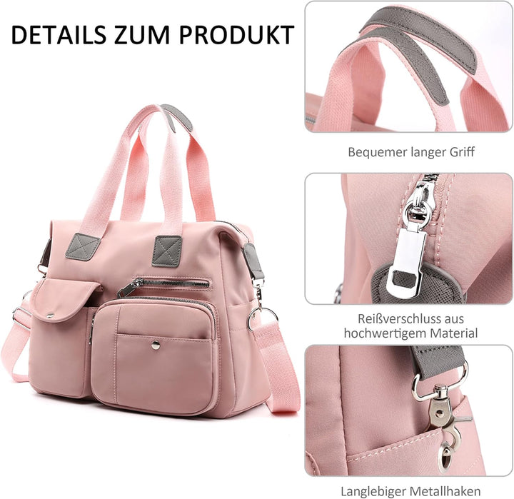 DORRISO Damen Handtasche Umhängetasche Schultertasche Casual Umhängetaschen Gross Kapazität Schulter