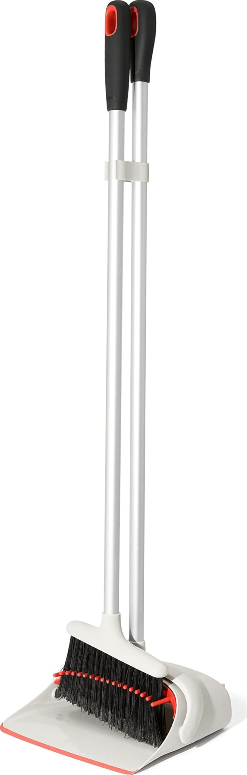 OXO Good 1335280 Grips Schaufel-und-Besen-Set mit langem Stiel für ein aufrechtes Fegen Set für aufr