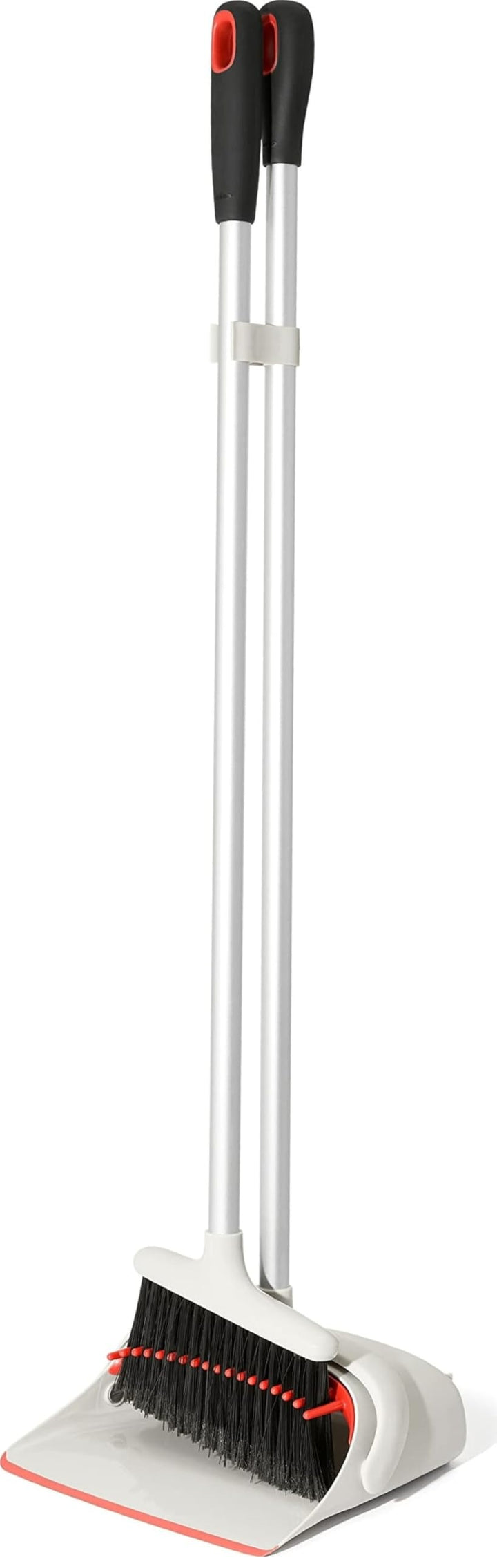 OXO Good 1335280 Grips Schaufel-und-Besen-Set mit langem Stiel für ein aufrechtes Fegen Set für aufr