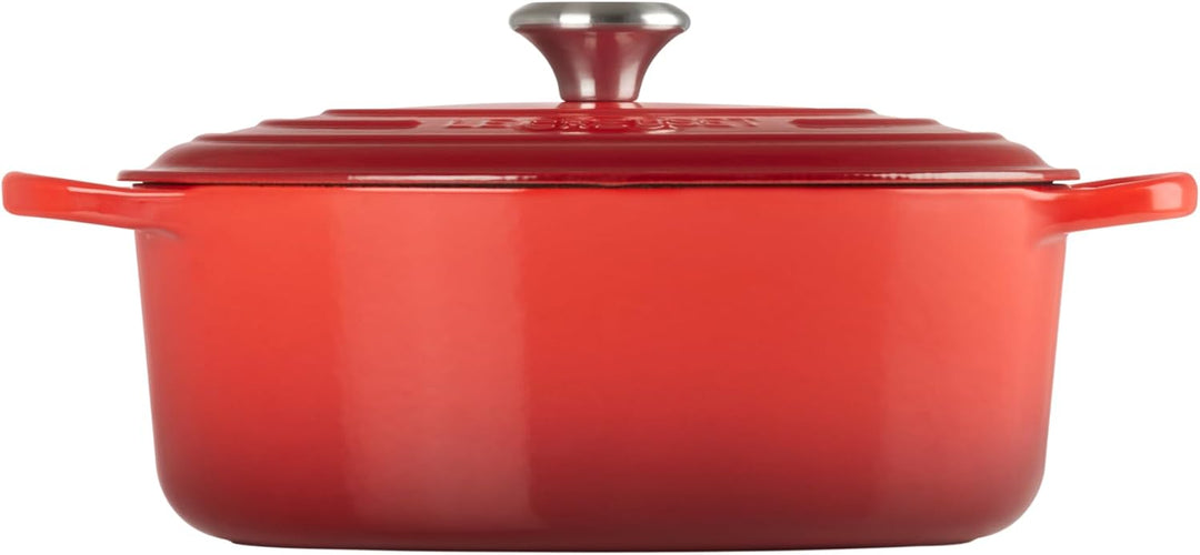 Le Creuset Signature Gusseisen-Bräter mit Deckel, Ø 29 cm, Oval, Für alle Herdarten und Induktion ge