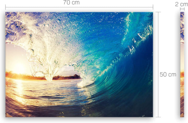 ge Bildet Bild auf Leinwand | Landschaftsbilder - the Wave S in 70x50 cm als Wandbild | Wand-deko De