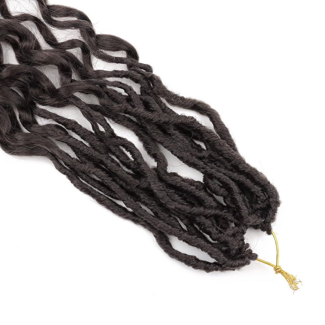 6Packs Faux Locs Häkeln Haar Mit Lockigen Enden 24Inch Weiche Locs Vorgeschleifte Göttin Locs Häkeln