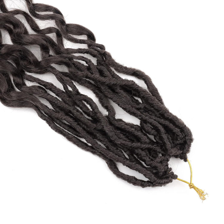 6Packs Faux Locs Häkeln Haar Mit Lockigen Enden 24Inch Weiche Locs Vorgeschleifte Göttin Locs Häkeln