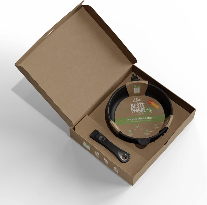 EatSmarter! Sonder-Edition "Die Pfanne fürs Leben" by AMT, Ø 24 cm, 7 cm hoch, abnehmbarer Stiel, na
