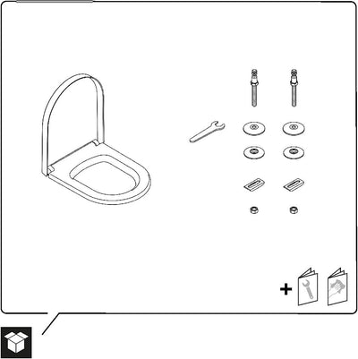 Duravit WC-Sitz ME by Starck, Toilettendeckel mit Absenkautomatik, Klodeckel aus Urea-Duroplast, mit