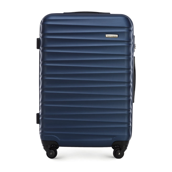 WITTCHEN Reisekoffer Rollkoffer Trolley Mittlerer Koffer Handgepäck Hartschale aus ABS mit 4 Spinner