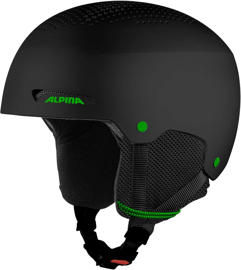 ALPINA Schaufel Helm, Schwarz matt-Grün (Mehrfarbig), 58-62