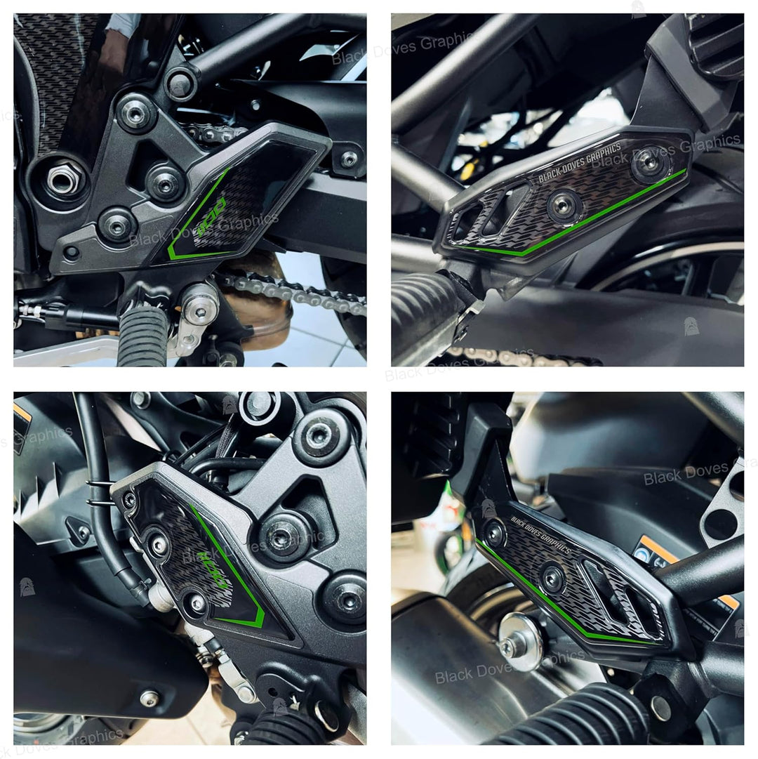 Harzbeschichtete 3D-Aufkleber kompatibel mit/Ersatz für Kawasaki Versys 1100 SE 2025 Metallic Graphi
