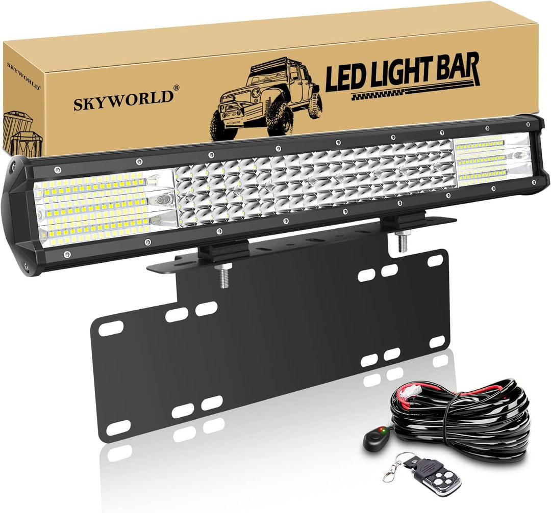 SKYWORLD 50.8cm Arbeitsscheinwerfer 510W LED-Lichtleiste, Zusatzscheinwerfer Offroad Scheinwerfer, k