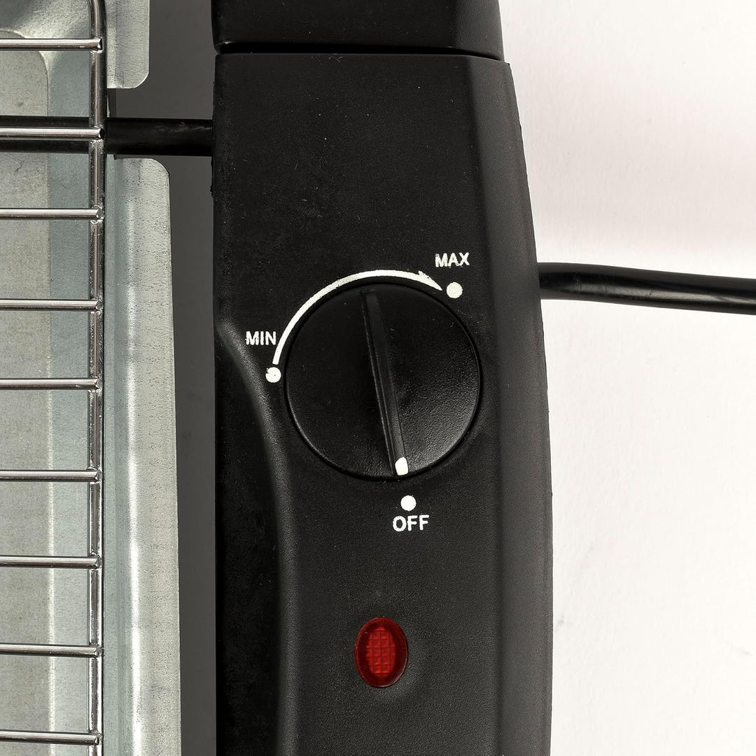 Girmi BQ12 Elektrischer Grill, 2000 W, INOX-Grillrost, 34 x 24,5 cm, Temperaturregelung, Komplett ze