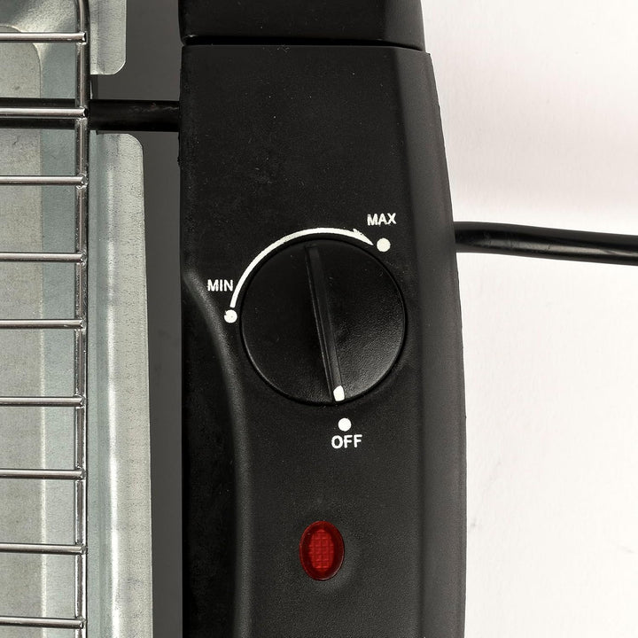 Girmi BQ12 Elektrischer Grill, 2000 W, INOX-Grillrost, 34 x 24,5 cm, Temperaturregelung, Komplett ze