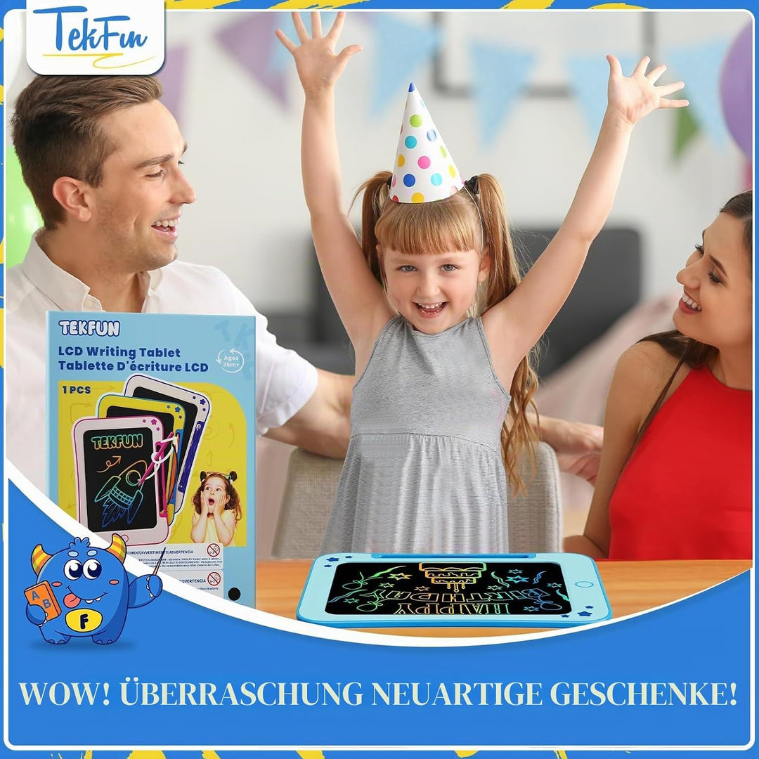 TEKFUN LCD Schreibtafel Kinder Spielzeug ab 3 4 5 6 7 Jahre alt Junge Mädchen, 8,5 Zoll Zaubertafel