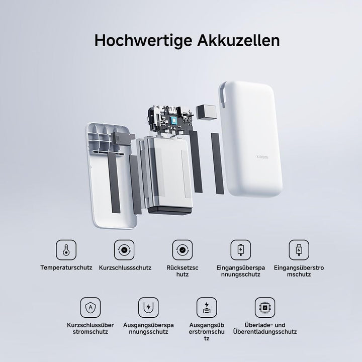 Xiaomi 22.5W Power Bank 20000mAh (Integrated Cable) Light Gray