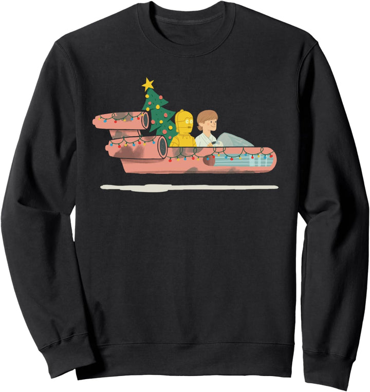 Star Wars Holiday Luke & C-3PO Christmas Tree Run Sweatshirt
