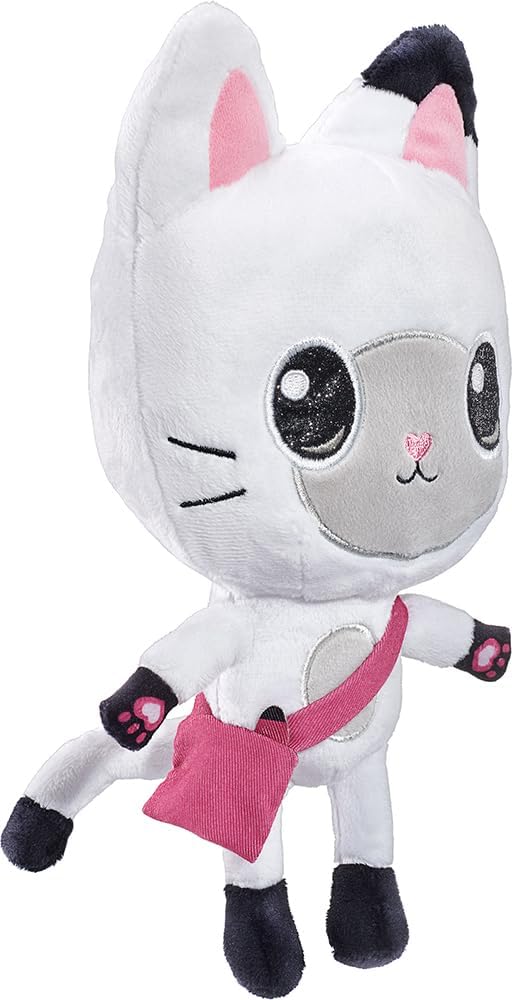 Schmidt Spiele Gabby Katze 42785 Gabby's Dollhouse, Panda Pfötchen, Plüschfigur, 28 cm, normal, Schw