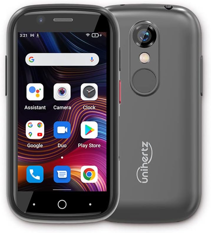 Unihertz Jelly 2E, New Choice for a Mini Phone Android 12 4G Unlocked Smartphone Silver