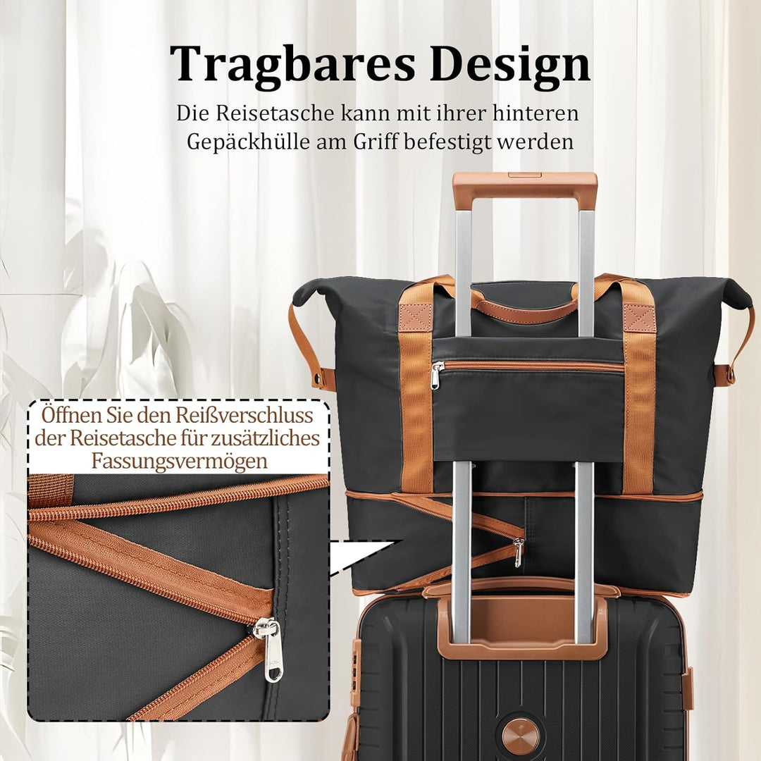Joyway Kofferset 6tlg Hartschale Leicht PP mit 4 Rollen und TSA-Schloss Der Gepäcksets Enthält 1 Kos