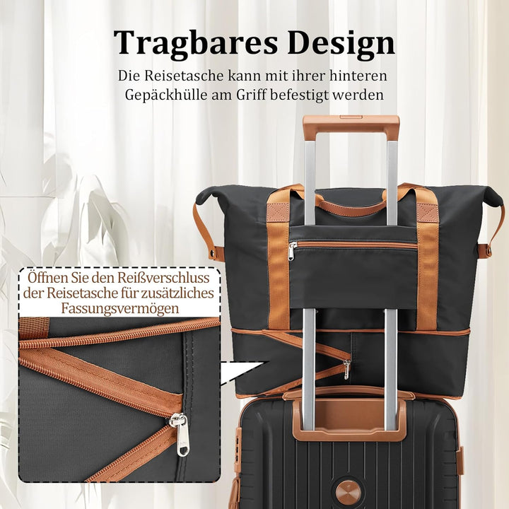 Joyway Kofferset 6tlg Hartschale Leicht PP mit 4 Rollen und TSA-Schloss Der Gepäcksets Enthält 1 Kos