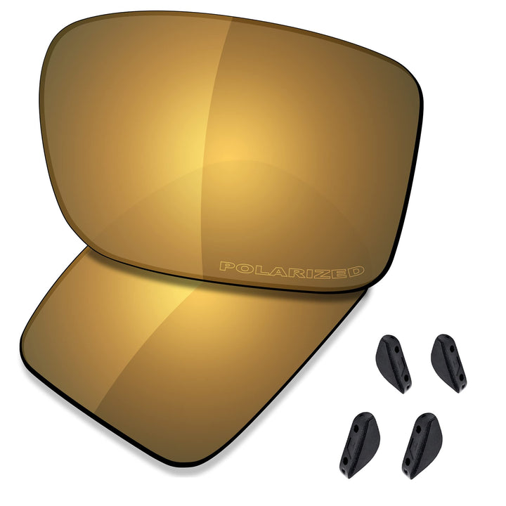 Saucer Premium Ersatzgläser für Oakley Double Edge OO9380 Sonnenbrillen High Defense - Bronze Gold P