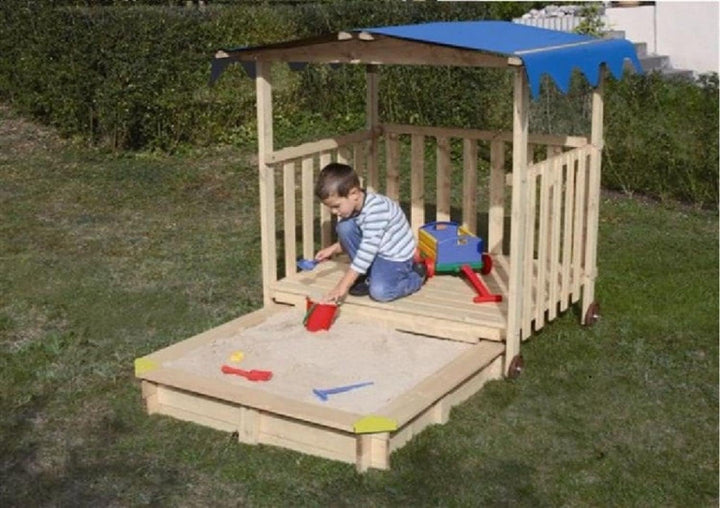 Dachfolie für Spielhaus - Blaue PE-Folie, Wasserfest, Masse: 170 x 136 cm, Ohne Schrauben