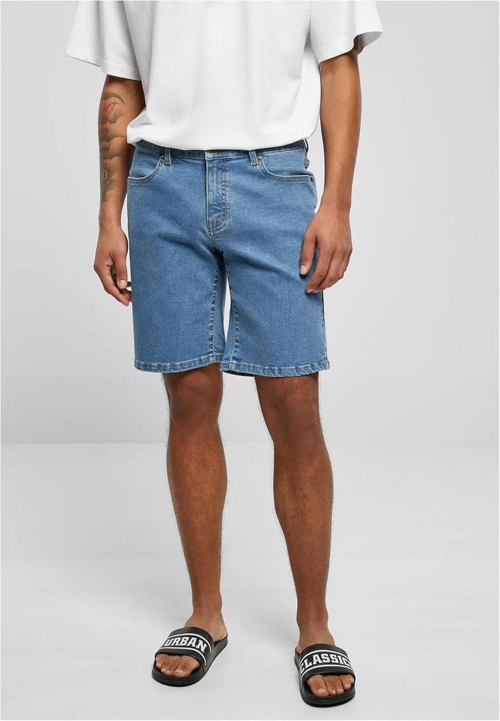 Urban Classics Herren Relaxed Fit Jeans Shorts, kurze Männer Jeanshose, erhältlich in vielen verschi
