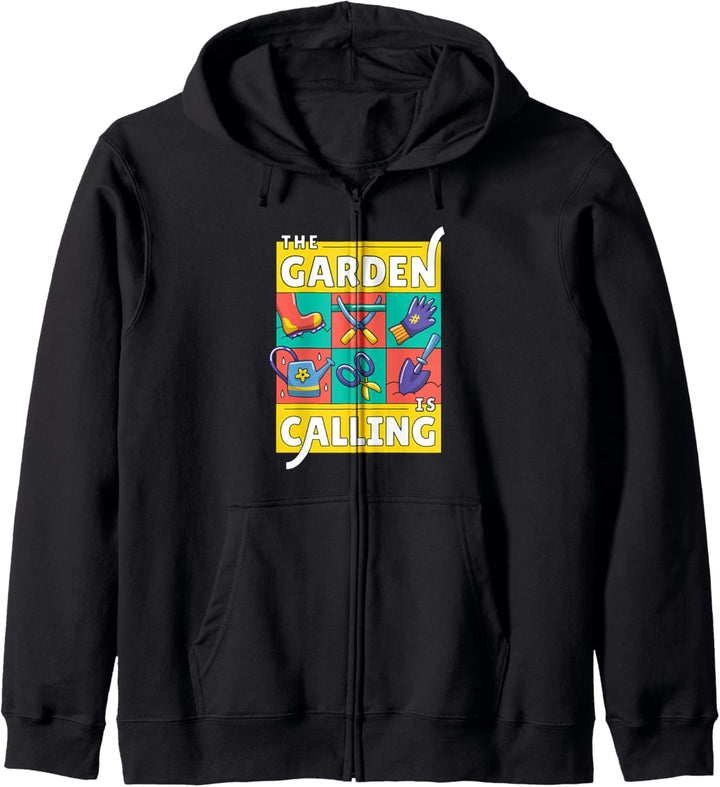 The Garden is Calling I Der Garten Ruft Lustiges Gärtner Kapuzenjacke