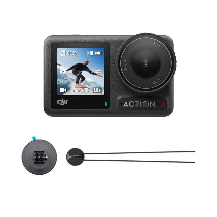 DJI Osmo Action 4 Surf-Combo – wasserdichte Action-Kamera mit Surfsicherung für die Kamerasicherheit