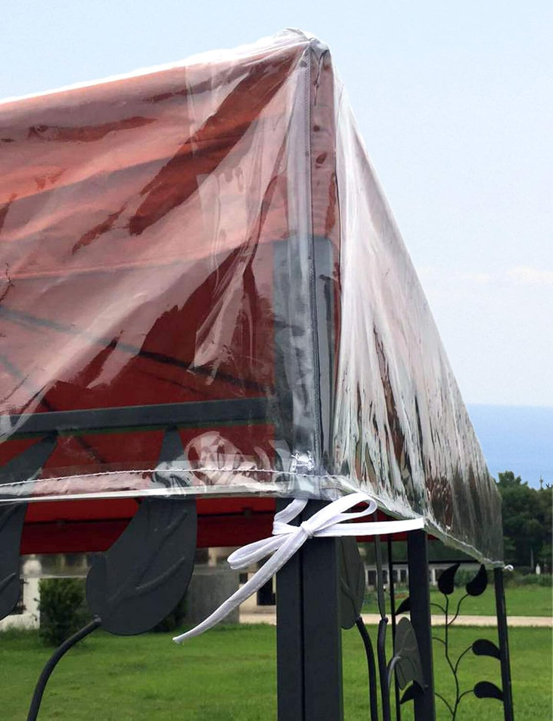 QUICK STAR Pavillon Schutzhaube 3x3m für DOPPELDACH Wasserdicht Transparent 3 x 3 m für Doppeldach,