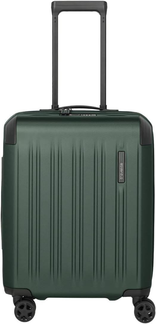 Travelite DYNAMIIC Trolley S erweiterbar, Handgepäck Koffer 55x40x23 cm, Swiss & Austrian, ABS Harts