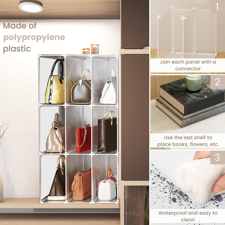 Taschenorganizer, Modulares Regal für Schrank, Regal für Zimmer, Flur. Aufbewahrungsregal für Zuhaus