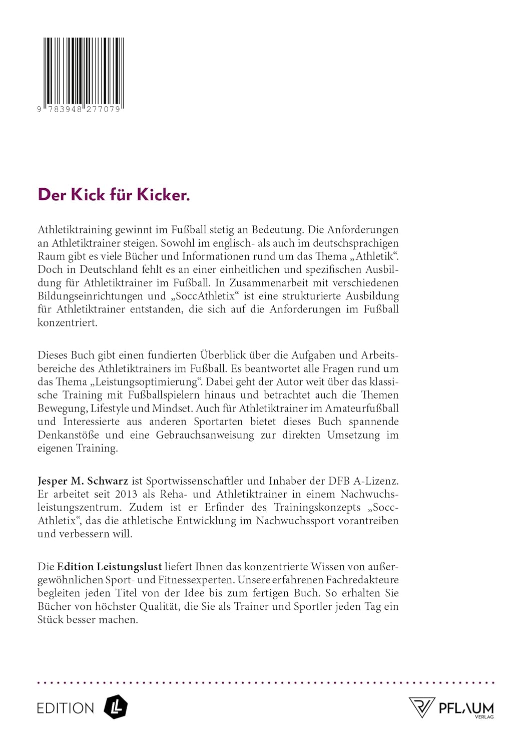 Fussball Performance Training. Athletiktraining für Fussballer. Kraft, Schnelligkeit, Beweglichkeit
