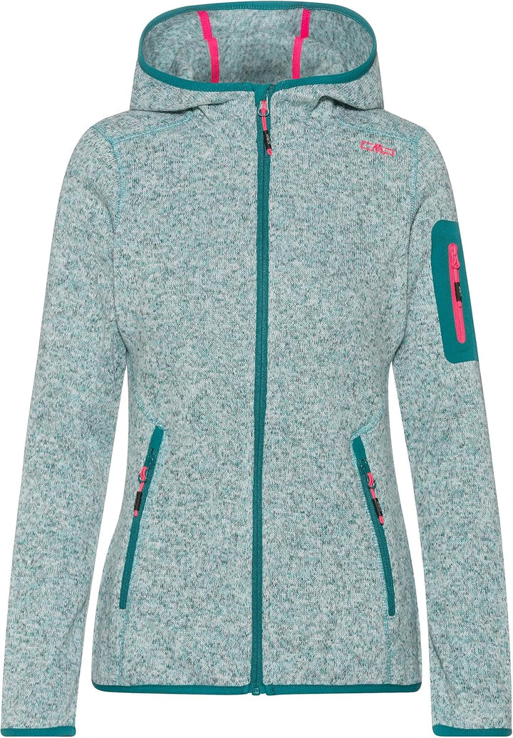 CMP Damen Hoodie Rain Jacke Regenjacke Hardshelljacke XXS Titan-Weiss-Fuchsia, XXS Titan-Weiß-F