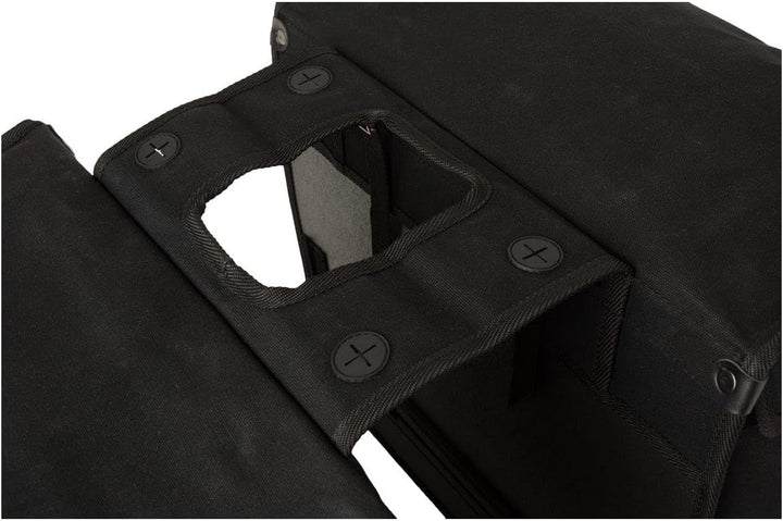 FAST RIDER Canvas 37 Doppelte Fahrradtasche für Gepäckträger, 65L Seitentasche Fahrrad, 100% Kanevas