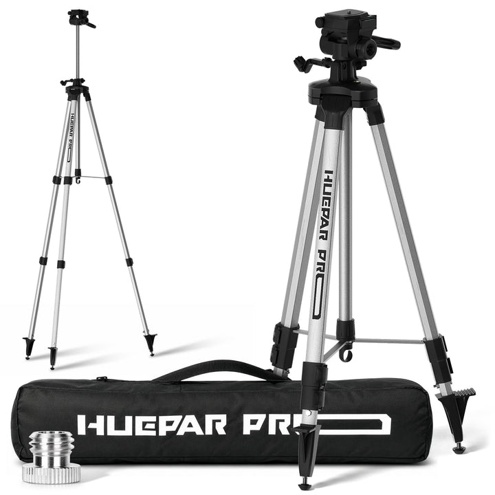 Huepar Pro Hochleistungs Stativ für Laser, 250cm Tripod, Gewinde:1/4”&amp; 5/8" | Innen- und Aussenberei