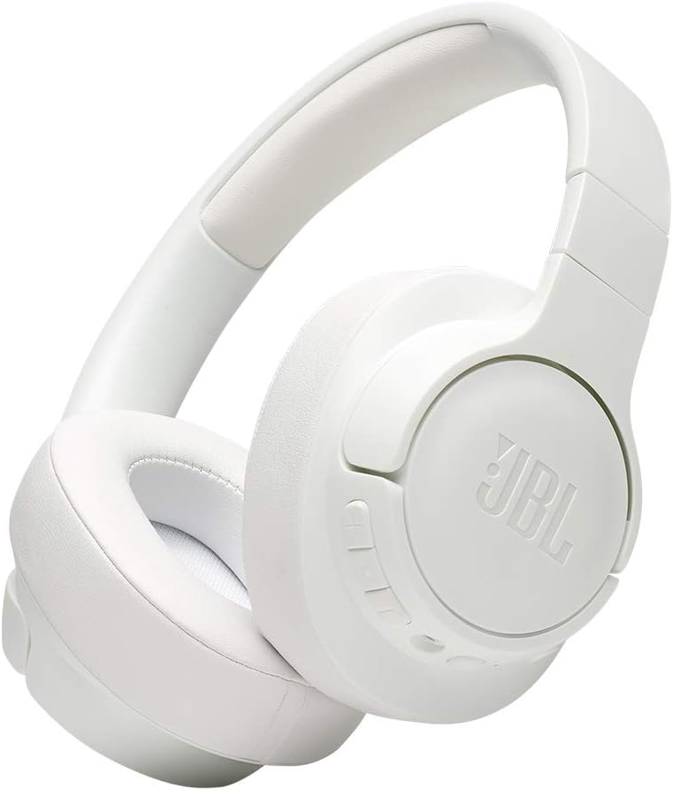 JBL T750BTNC – Bluetooth Over-Ear Kopfhörer in Weiss mit Noise Cancelling – Ohrhörer kompatibel mit