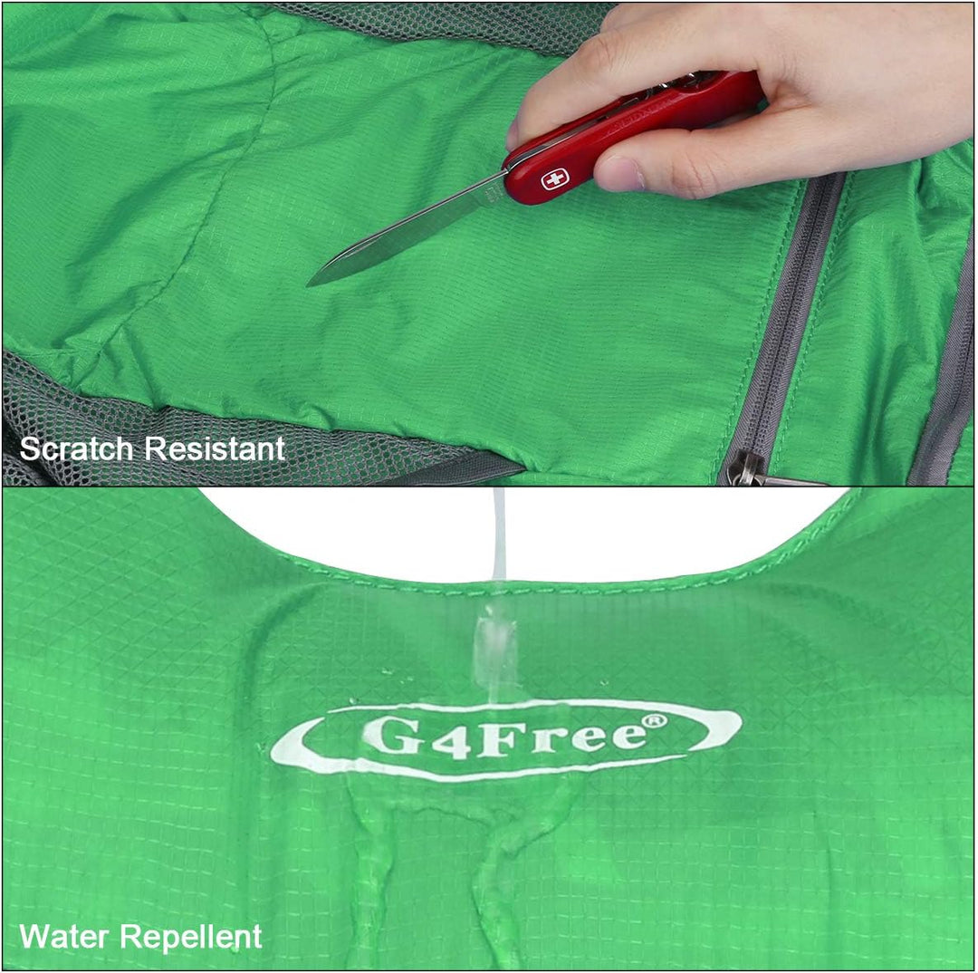 G4Free Ultraleichter 11 l kleiner faltbarer Rucksack für Reisen, Wandern, Radfahren, Wandern oder Me