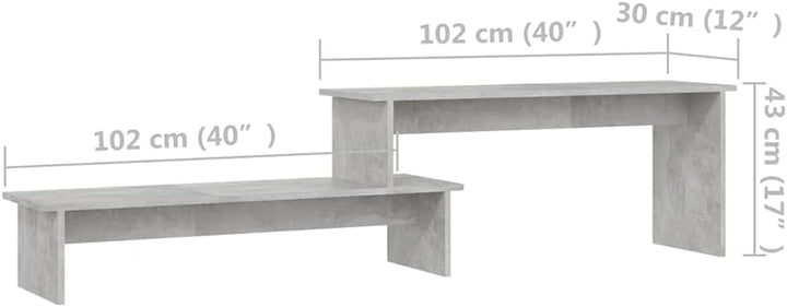 vidaXL TV Schrank Industriestil Lowboard Sideboard Fernsehschrank Fernsehtisch TV Möbel Tisch Board