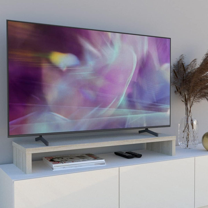 Henor Riser Halterung für TV aus Holz 110 x 35 x 15 cm Eiche Stel. Unterstützt 60 kg. 110x35x15 Eich