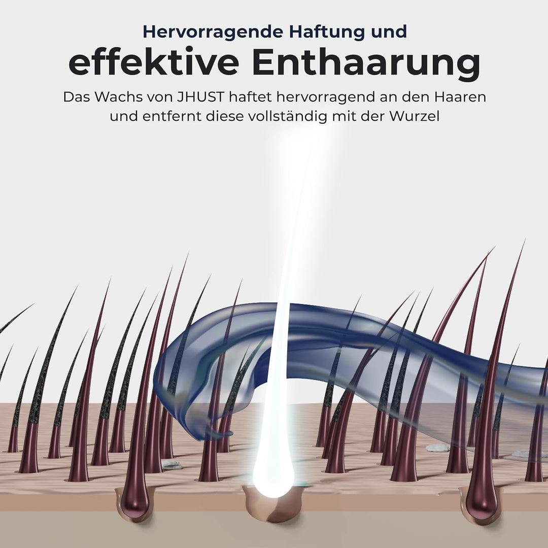 Heisswachs Perlen für Enthaarung, Waxing Bohnen für Körper, Intim &amp; Gesicht, Warmwachs ohne Streifen