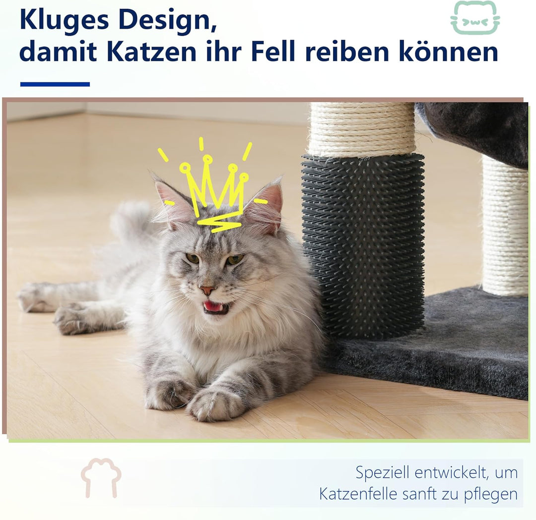 Hey-brother XXL Grosse Kratzbaum für Maine Katze, 168cm Katzenbaum für gross Katzen, mit übergrosser