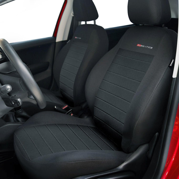 GSC Sitzbezüge Universal Schonbezüge 1+1 kompatibel mit VW Caddy Graphite, Graphite