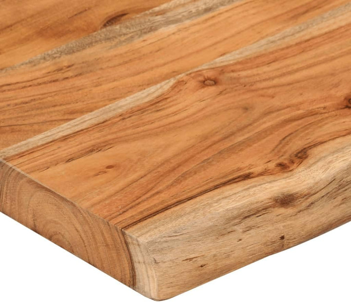 vidaXL Wandregal 140x20x3,8 cm Rechteckig Massivholz Akazie Baumkante